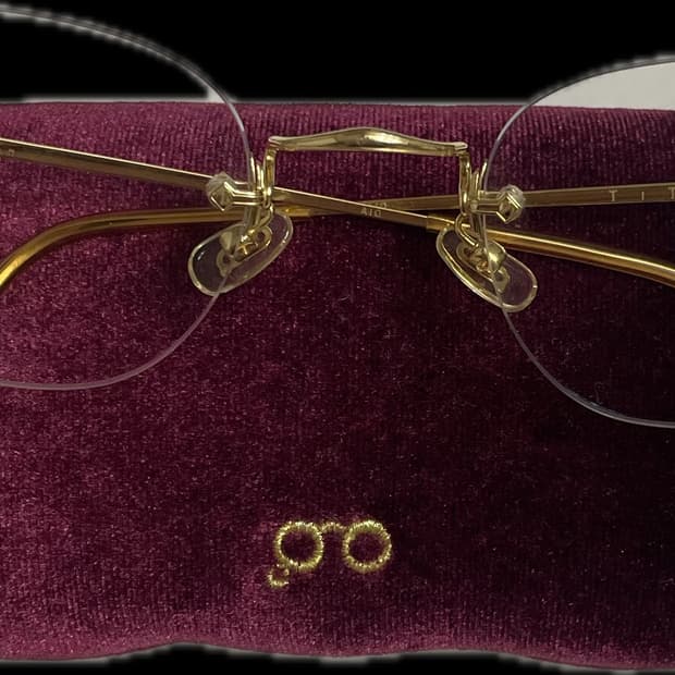 백산 금테 무테 안경