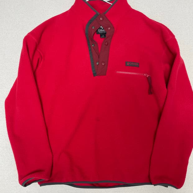 빈티지 컬럼비아 헬베시아 후리스 플리스 반집업 L사이즈