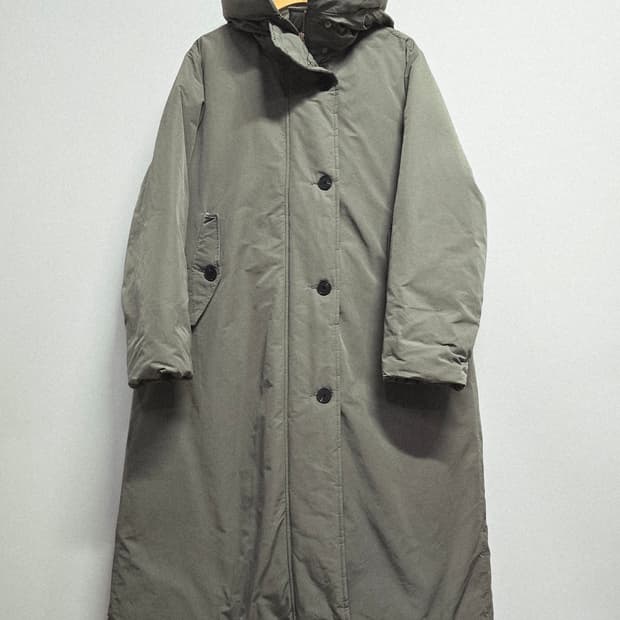 studio tomboy 롱 다운패딩 코트 카키