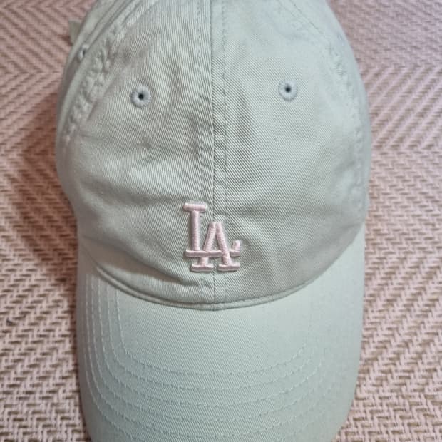 MLB 엠엘비 LA 다저스 야구 모자 민트색 곰돌이 자수 볼캡