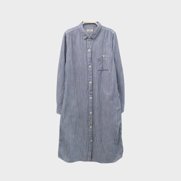 JAPAN BLUE JEANS 스트라이프 롱 셔츠 65439