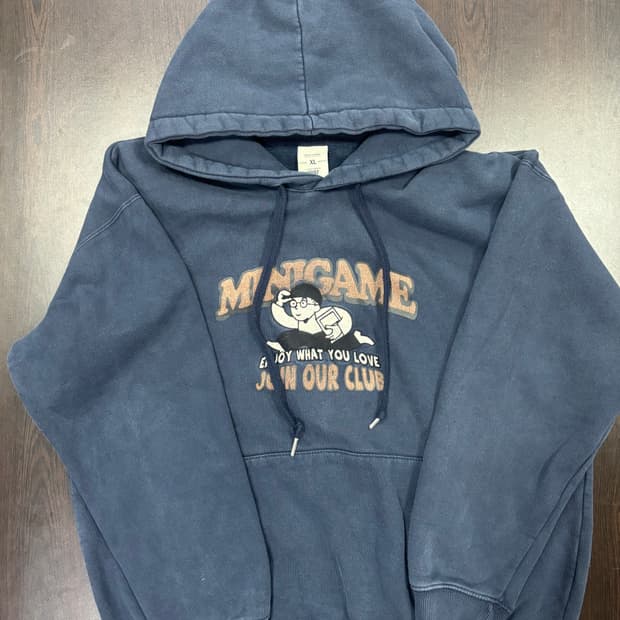 페플 기모 후드티 XL 네이비