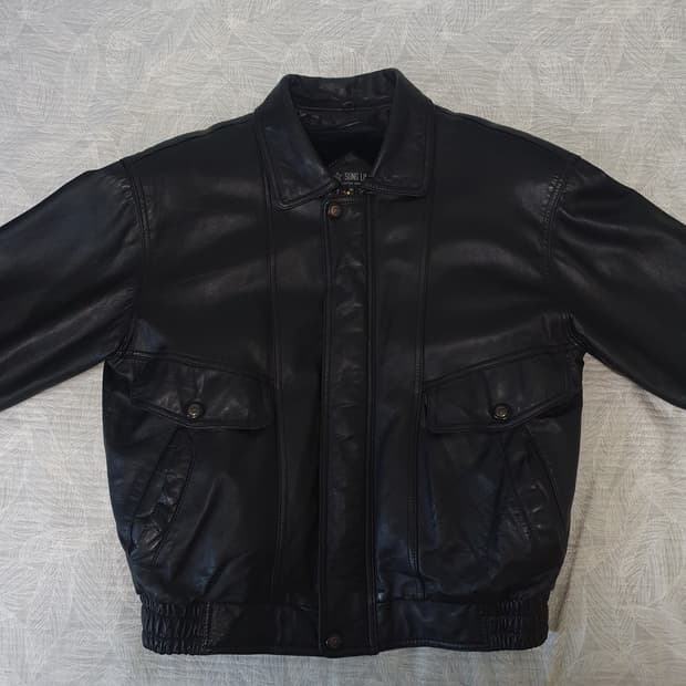 빈티지 양가죽 봄버 자켓