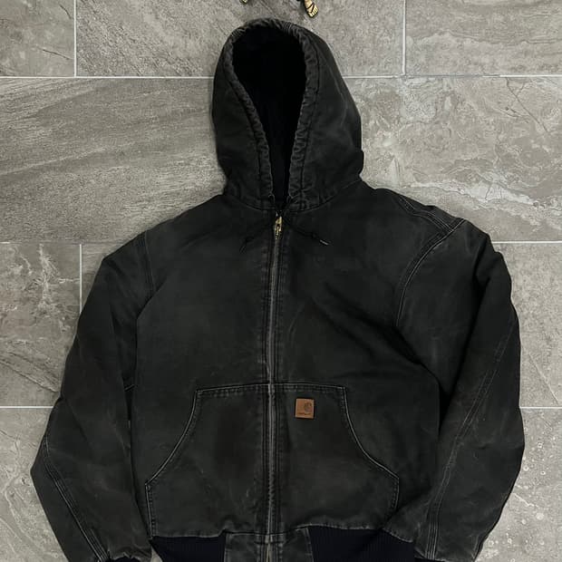 (L-TALL)칼하트 후드 덕 액티브 자켓 J130 BLK 블랙