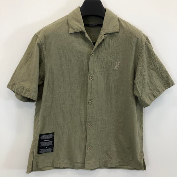 지오송지오 오픈카라 칼리그램 반팔셔츠 95