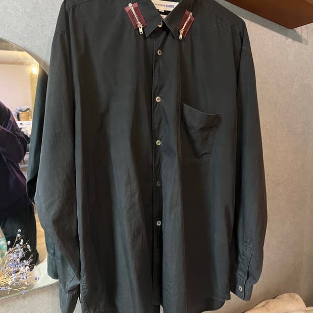 꼼데가르송 아카이브 집 카라 셔츠 comme des garcons