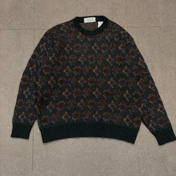 GIVENCHY 지방시 빈티지 패턴 울니트 