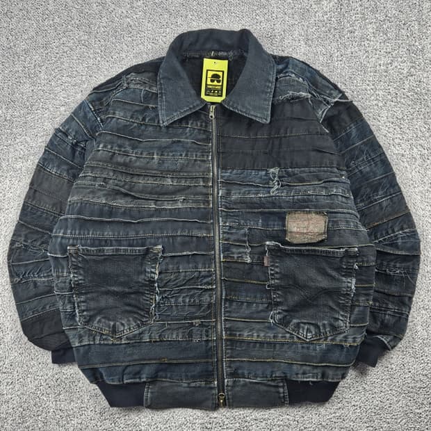 리바이스 리빌드 패치워크 커스텀 데님 자켓 (상세설명참조) / 10449