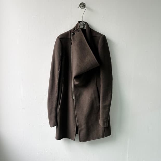 릭오웬스 드레이프 캐시미어 코트