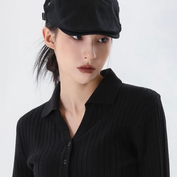 블랙업 헌팅캡