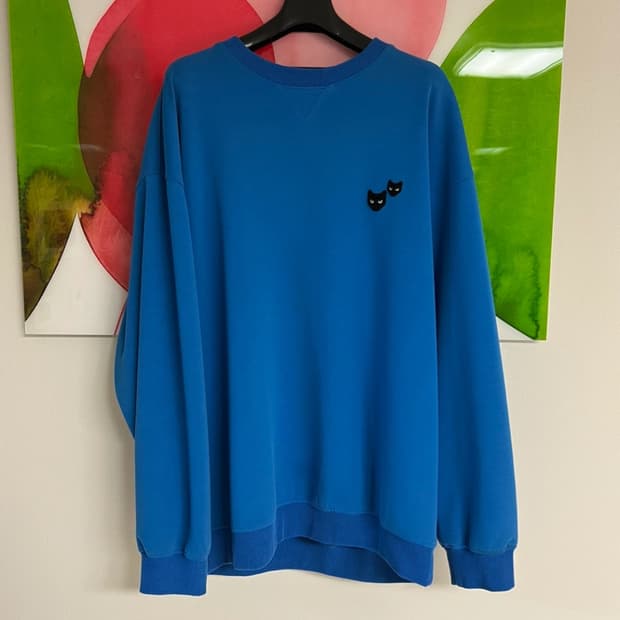 [XL] 송지오옴므 지제로 맨투맨 블루