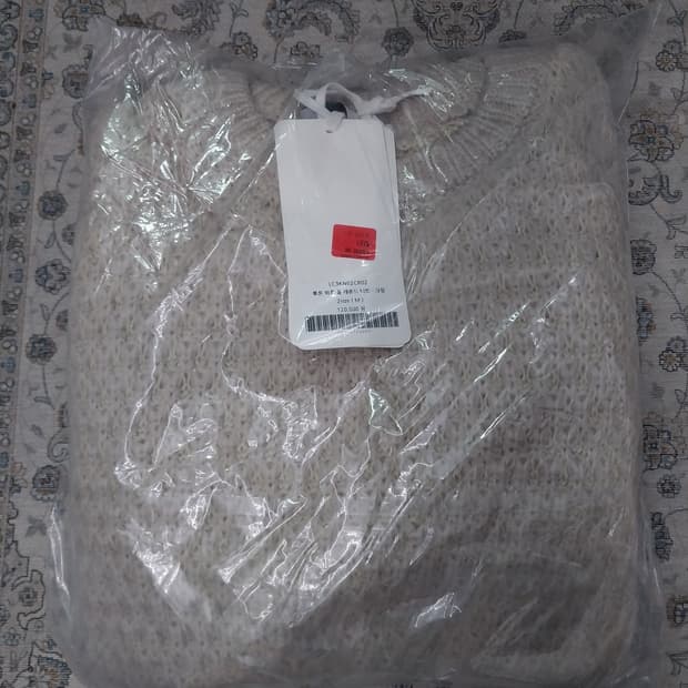 (새상품) 르마드 투톤 와플 울 니트 크림 2사이즈