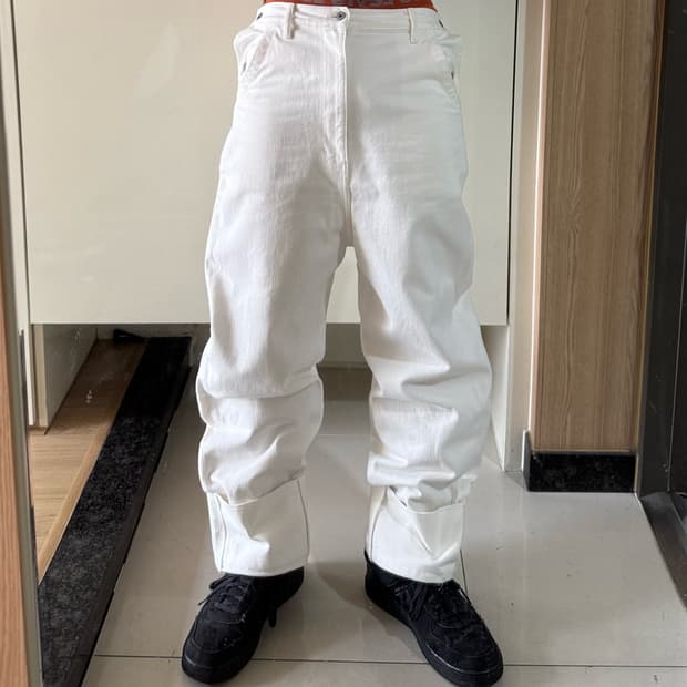 준야와타나베 롤업 신치백 데님