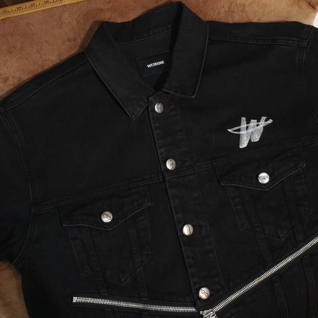 We11done 웰던 지퍼 디테일 데님자켓