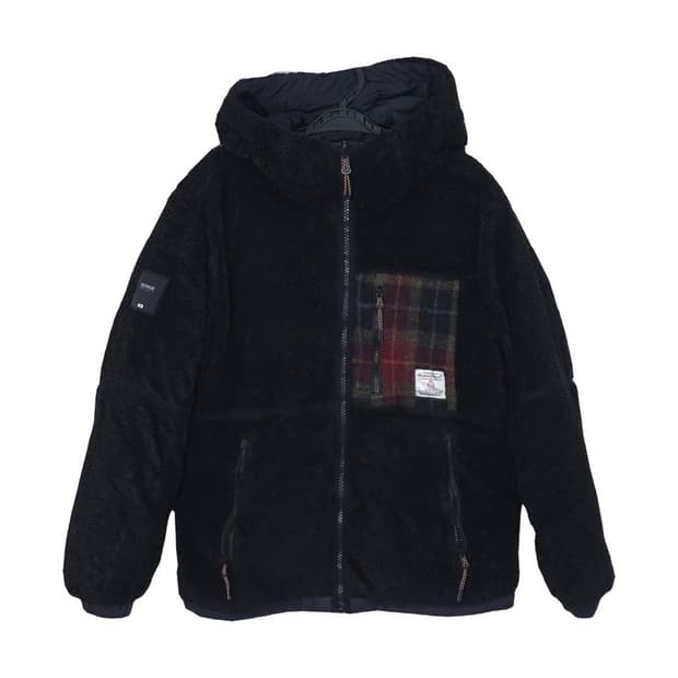 비숑 트위드 다운 리버시블 구스다운 패딩 95