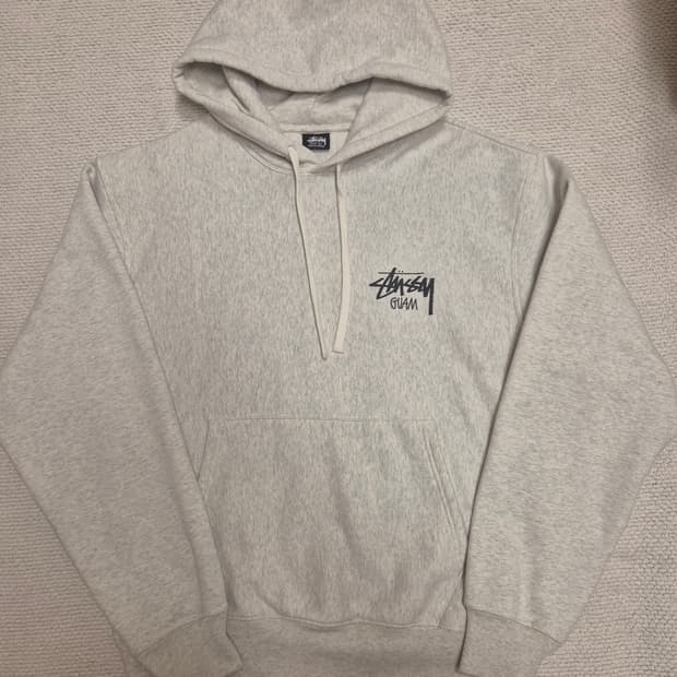 스투시 괌 후드 에쉬헤더 L