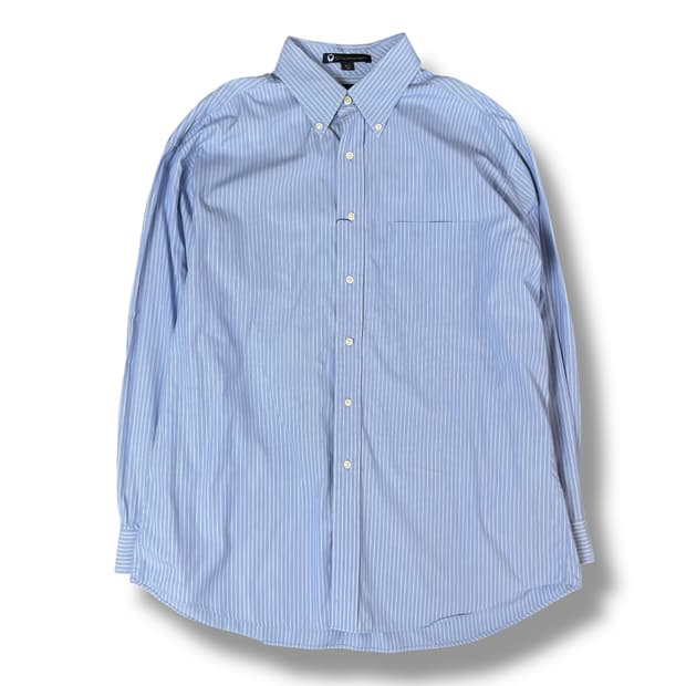 타미힐피거 월계수 자수 레귤러 핏 스트라이프 옥스퍼드 셔츠