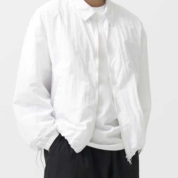 토피 투웨이 스트링 블루종 자켓 M 