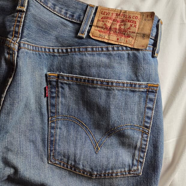 00s 리바이스 501 데님 38x32