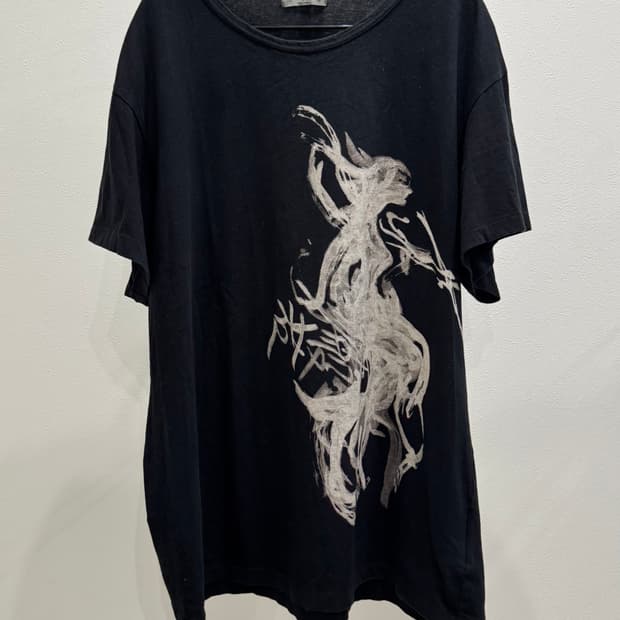 요지야마모토 뿌르옴므 18aw 누드 걸 티셔츠