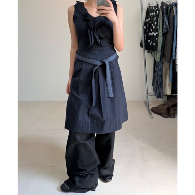 빈티지 프릴 원피스