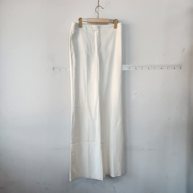 막스마라 아이보리 부츠컷 슬랙스