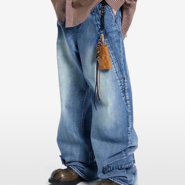 본바트 bold incision wide jean