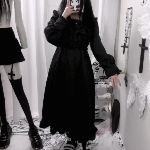 디어마이러브 지뢰계 십자가 롱원피스