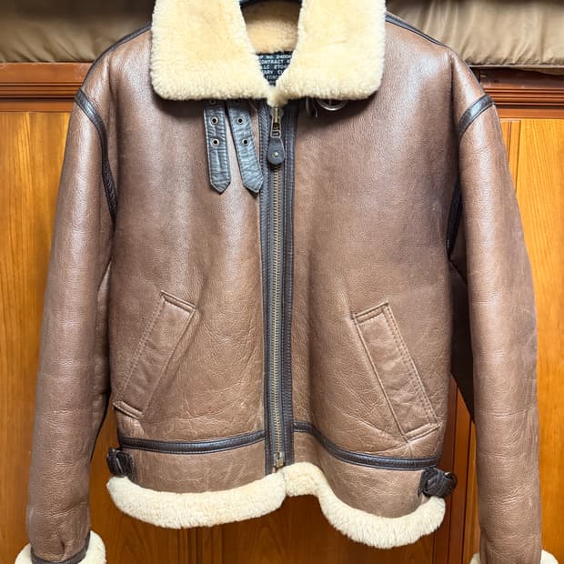 B-3 양가죽 양털 무스탕 자켓