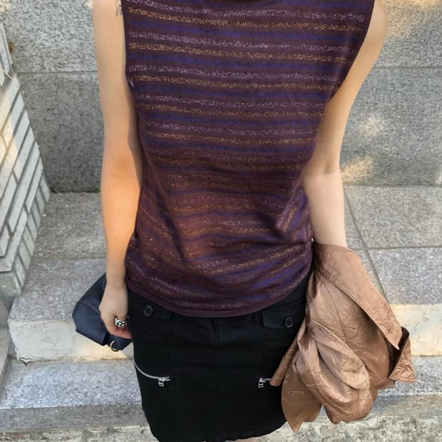 maglia sleeveless knit