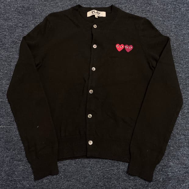 꼼데가르송 더블 와펜 가디건