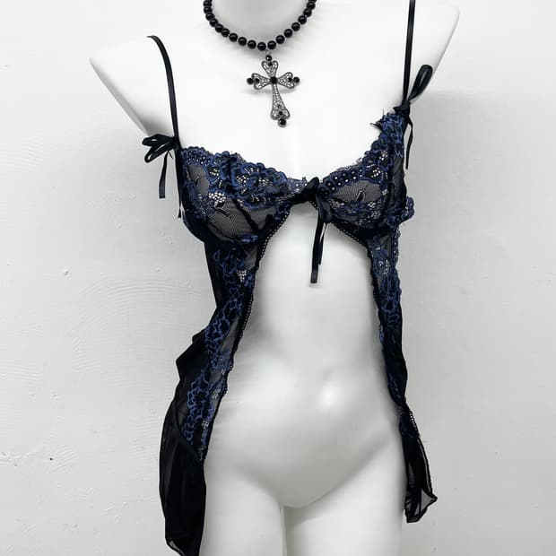 블랙페어리 레이스 코르셋