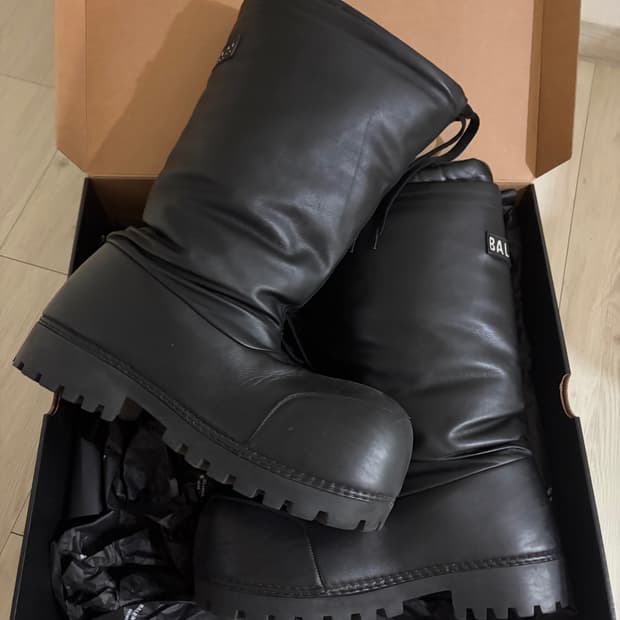 발렌시아가 스키부츠 레더 하이