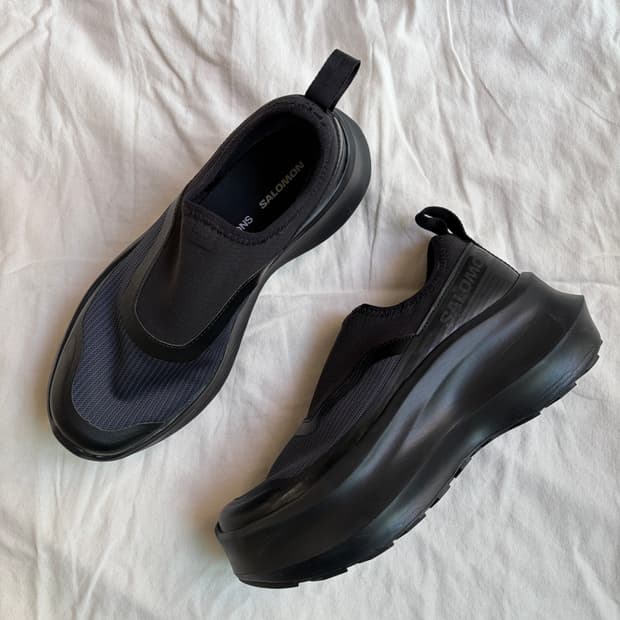 살로몬 x 꼼데가르송 슬립온 플랫폼 블랙  CDG x SALOMON Sl