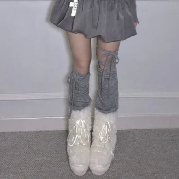 MEEGO liz leg warmer grey