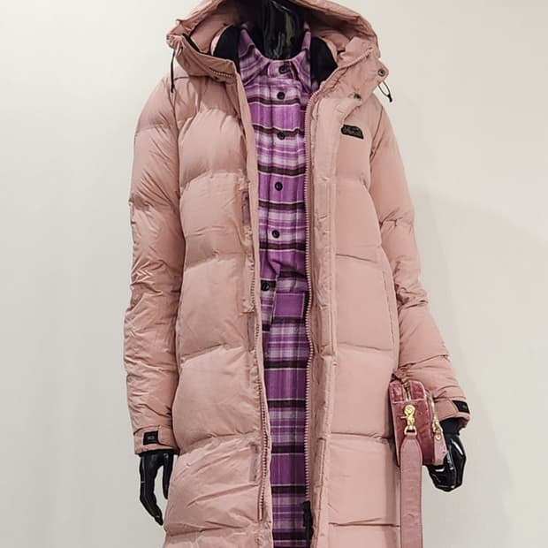 인디핑크 롱패딩 