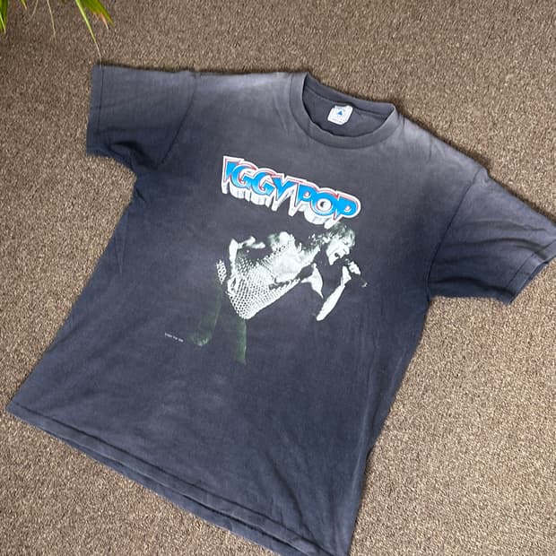 80s og iggy pop ‘RAW POWER’ band t shirt