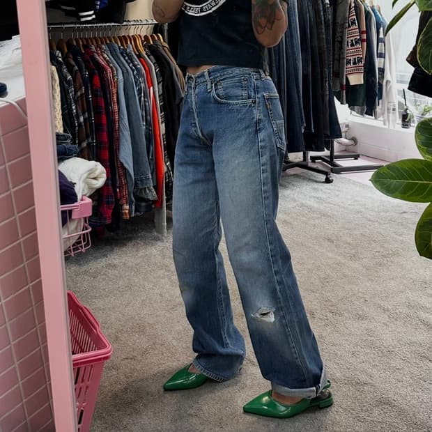 에드윈505 505X 셀비지 데님 팬츠(30)