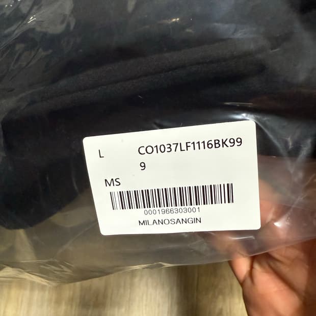 [L] 르메르 25FW 랩코트 블랙