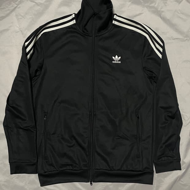 아디다스 베켄바우어 트랙탑 검정 블랙 XL