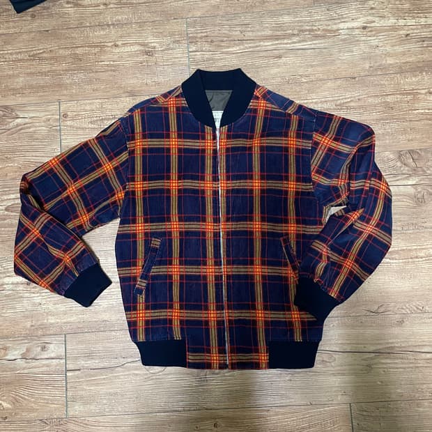 빈티지 체크 자켓