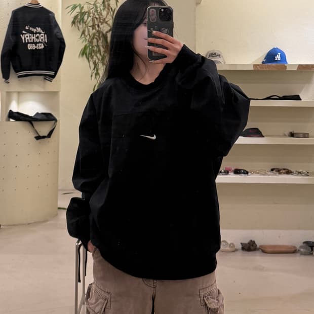 나이키 올드스쿨 나일론 크루넥 풀오버 U702