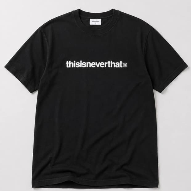 Thisisneverthat 디네뎃 로고 블랙 라운드 반팔