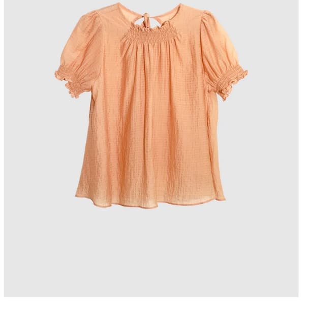 (구해요) 인앤양인하모니 Smocked blouse, apricot