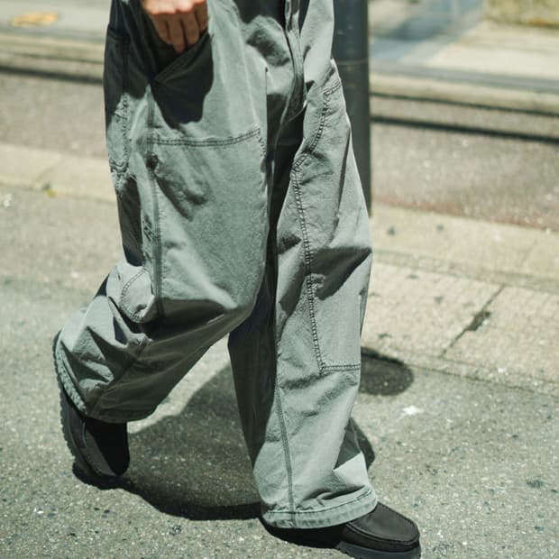 노스페이스퍼플라벨 코튼나일론 날씨 필드 더블 니 팬츠