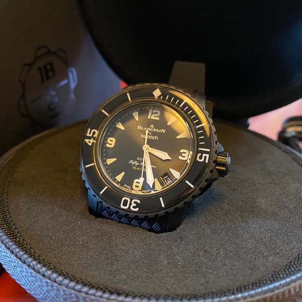 스와치 x 블랑팡 오션 오브 스톰