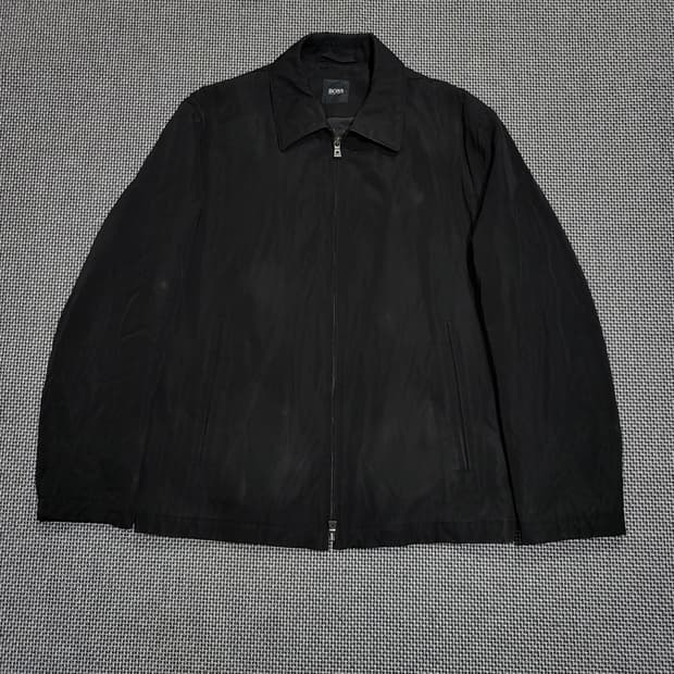 휴고보스 미니멀 블루종 자켓 블랙 (50/100-105)