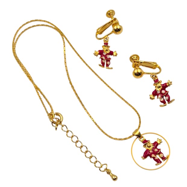 80s 비호 요코하마 칠보 피에로 주얼리 세트