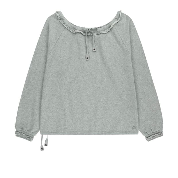 코이세이오 DRAWSTRING LONG SLEEVE MELANGE GR