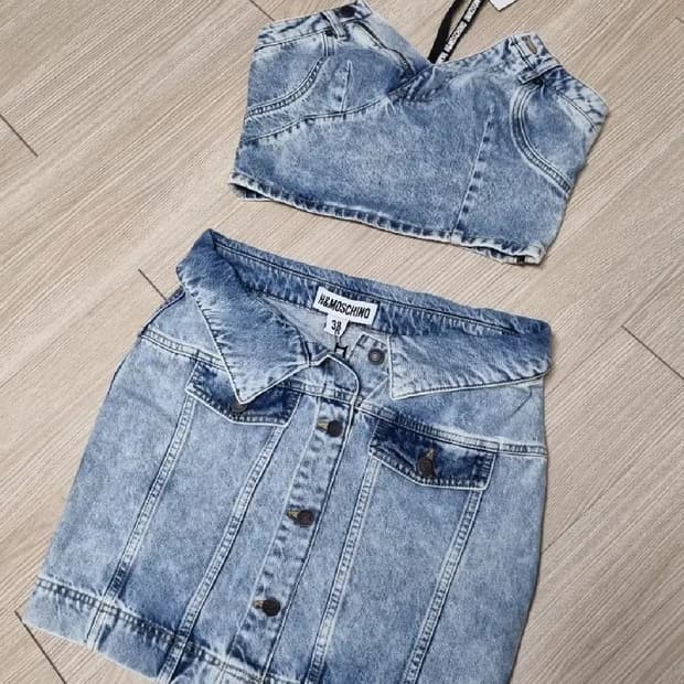 모스키노 h&m 청스커스 뷔스티에